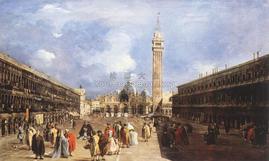 The Piazza San Marco towards the Basilica - 弗朗西斯科·格拉蒂